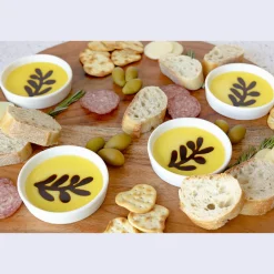 Charcuterie Board and 4-Piece Individual Dipping Set
