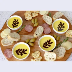 Charcuterie Board and 4-Piece Individual Dipping Set