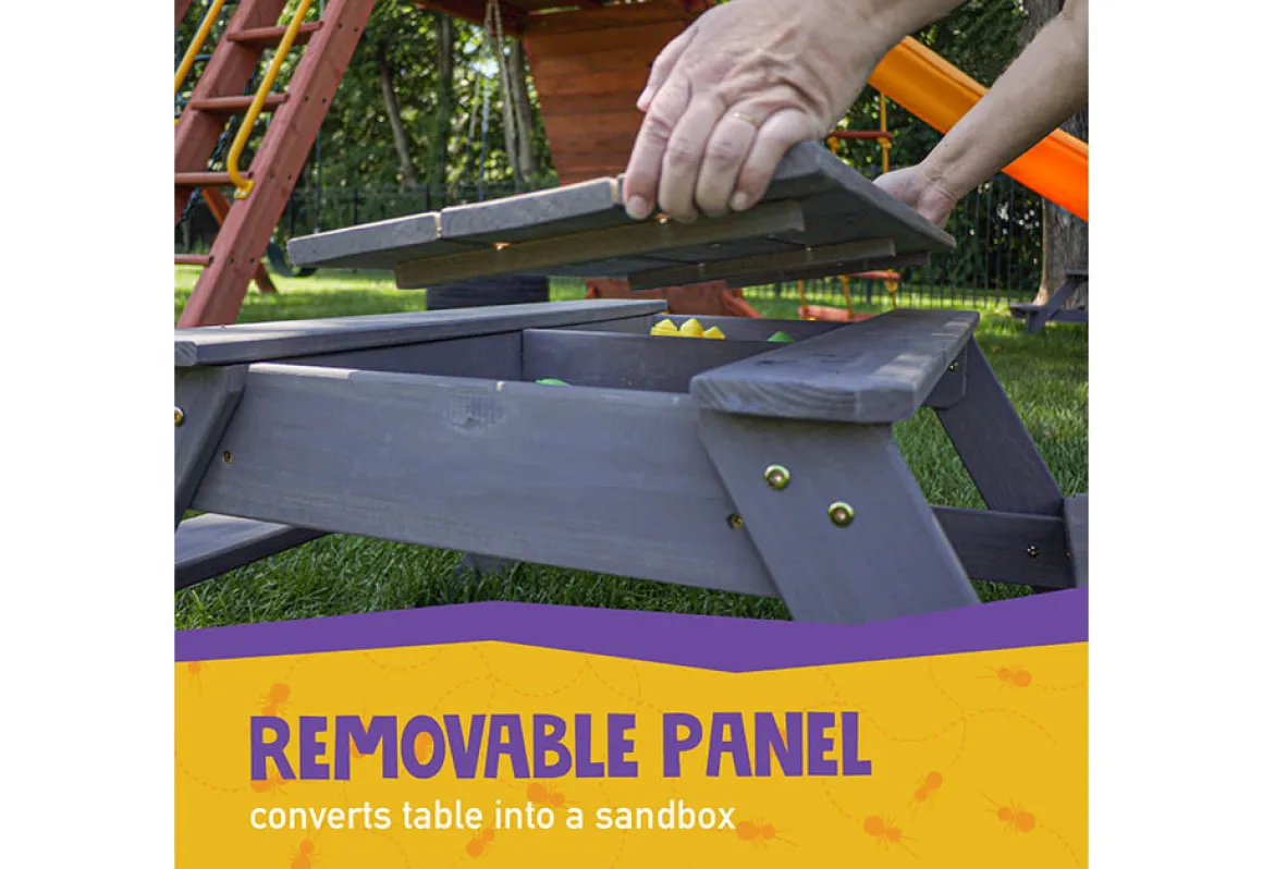 Convertible Sandbox with Table