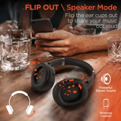 Convertible Wireless Speaker-Headphones