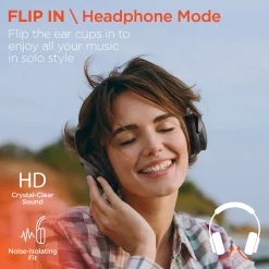 Convertible Wireless Speaker-Headphones
