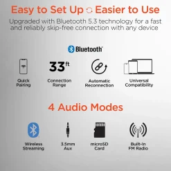 Convertible Wireless Speaker-Headphones