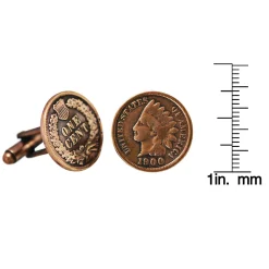 Copper Indian Head Penny Cuff Links