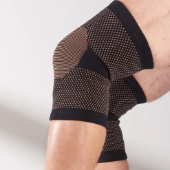 Copper Infused Compression Knee Braces by Sharper Image (Set of 2)