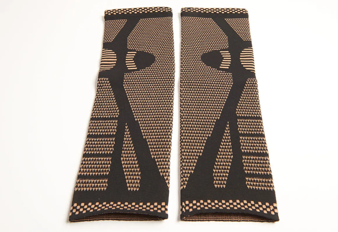 Copper Infused Full Leg Compression Sleeves by Sharper Image (Set of 2)