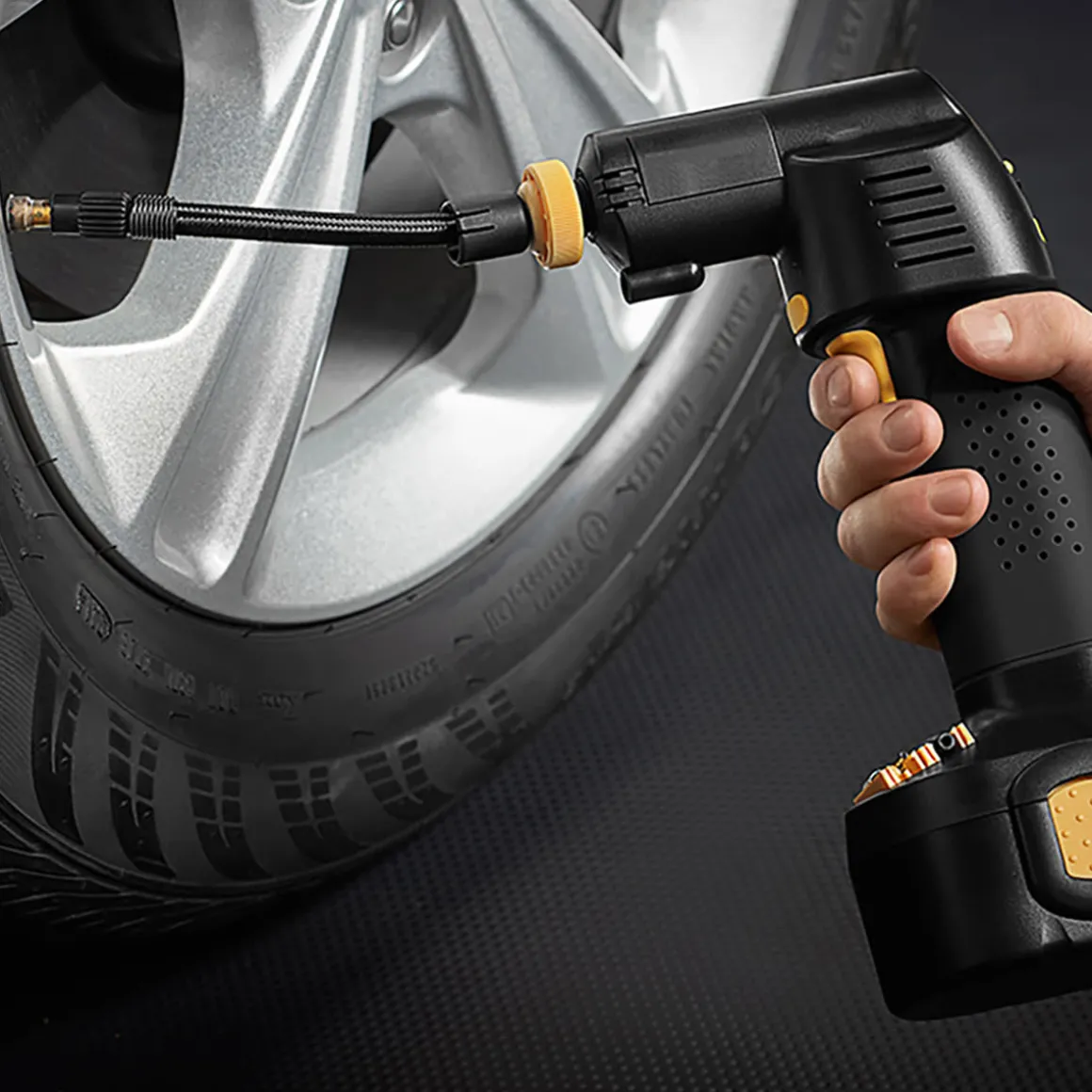 Cordless Auto Stop Tire Inflator by Sharper Image