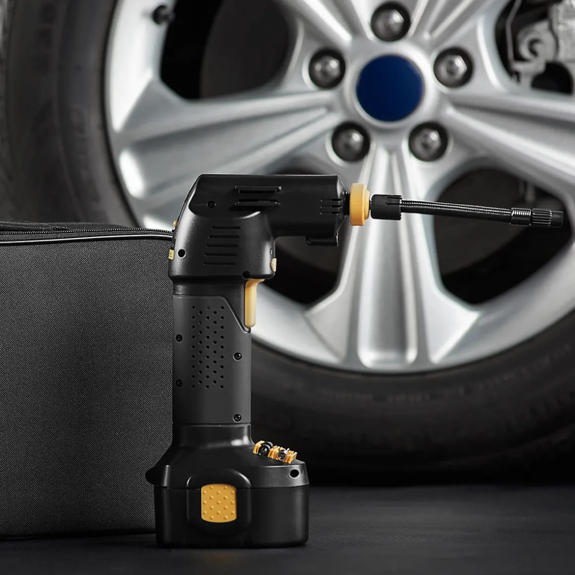 Cordless Auto Stop Tire Inflator by Sharper Image