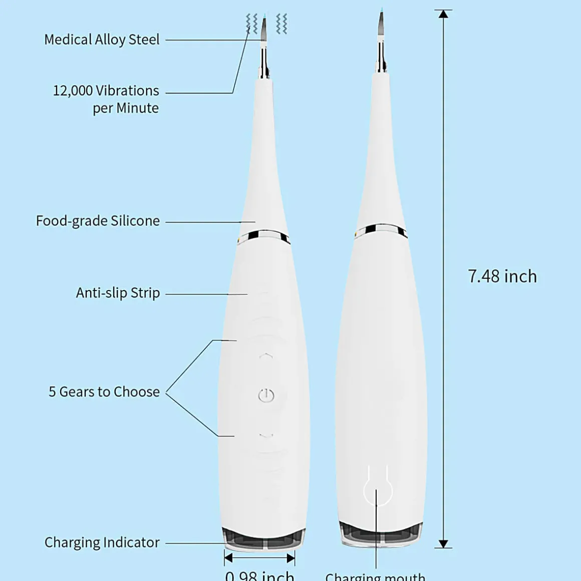 Cordless Sonic Plaque Remover
