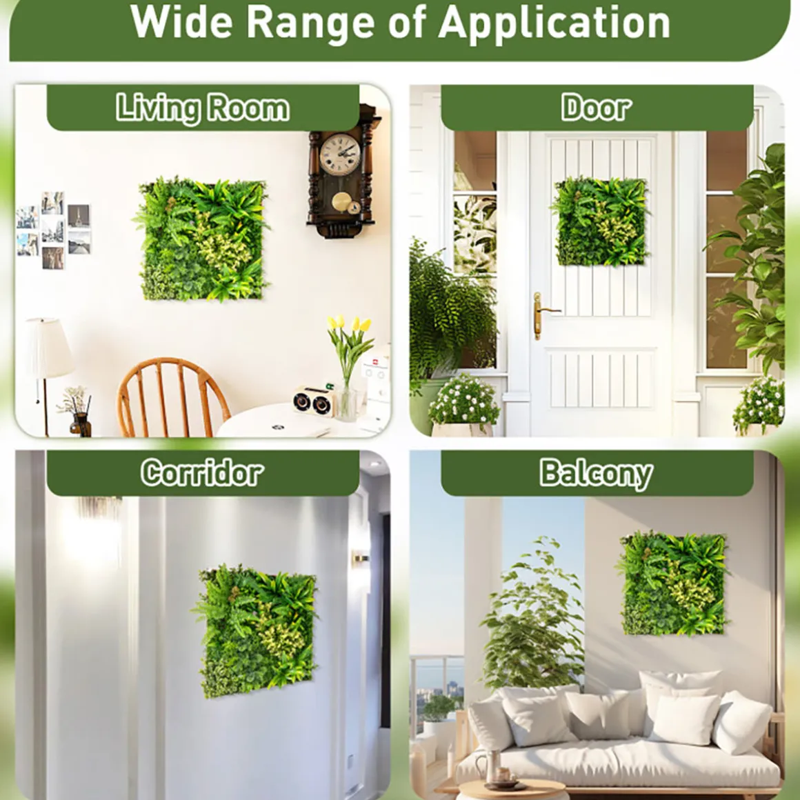 3D Hanging Greenery Hedge (Set of 2)