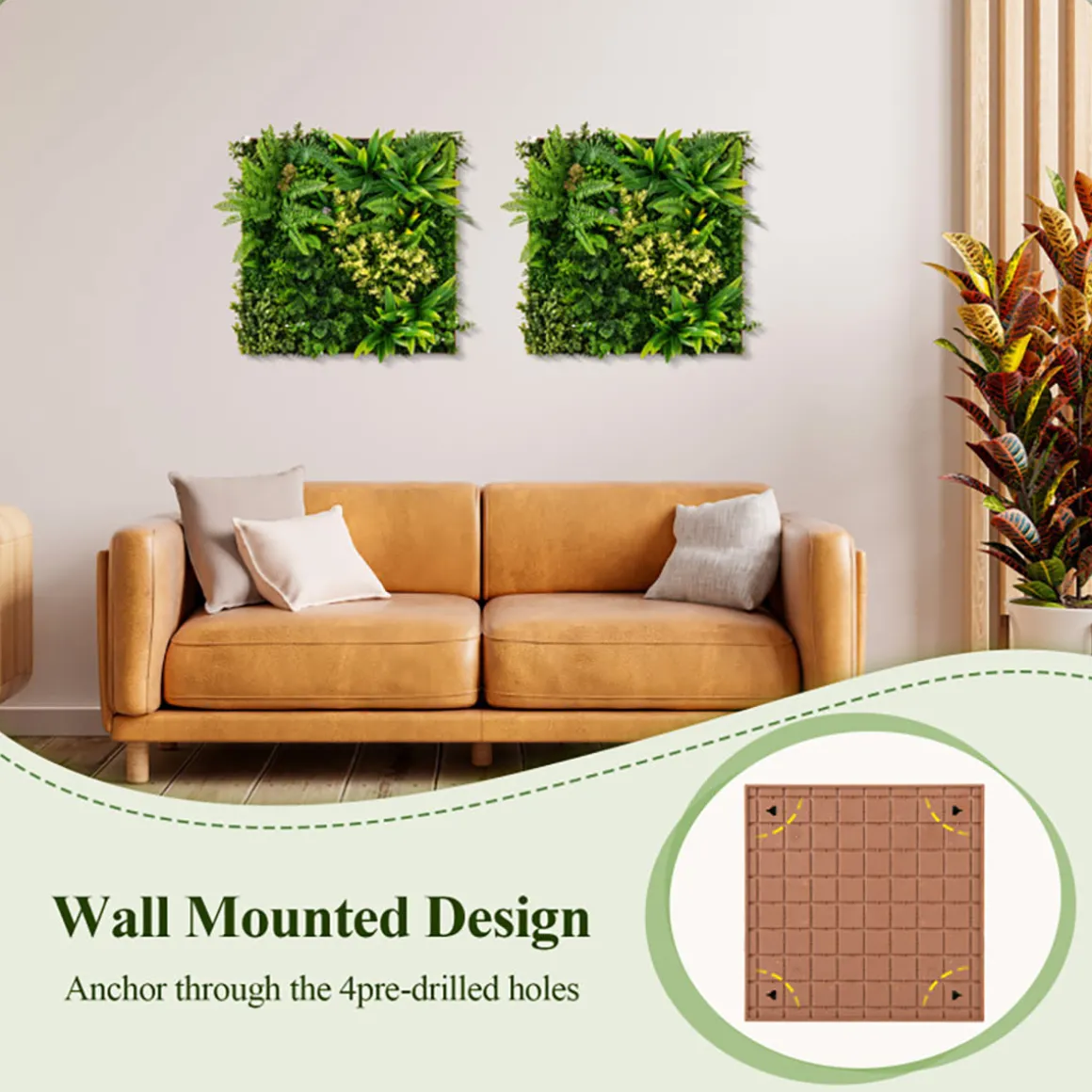 3D Hanging Greenery Hedge (Set of 2)