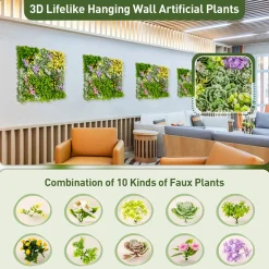 3D Hanging Succulents (Set of 2)