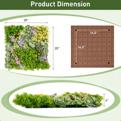 3D Hanging Succulents (Set of 2)