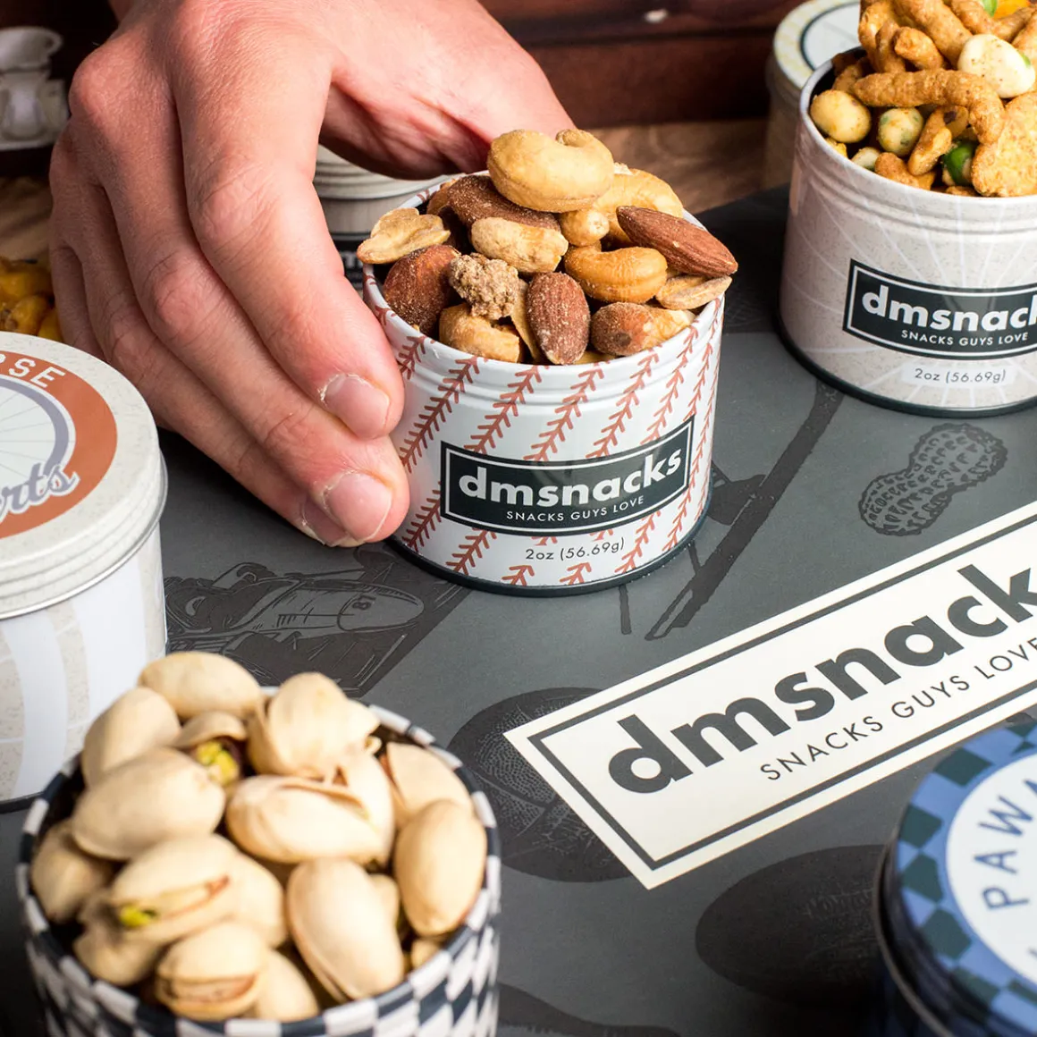Damn, Man Bar Cart Gourmet Snack Collection