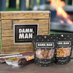 Damn, Man Gourmet Nuts and Exotic Meats Box