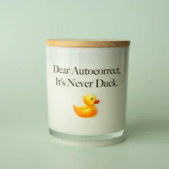 Dear Autocorrect Printed Soy Candle