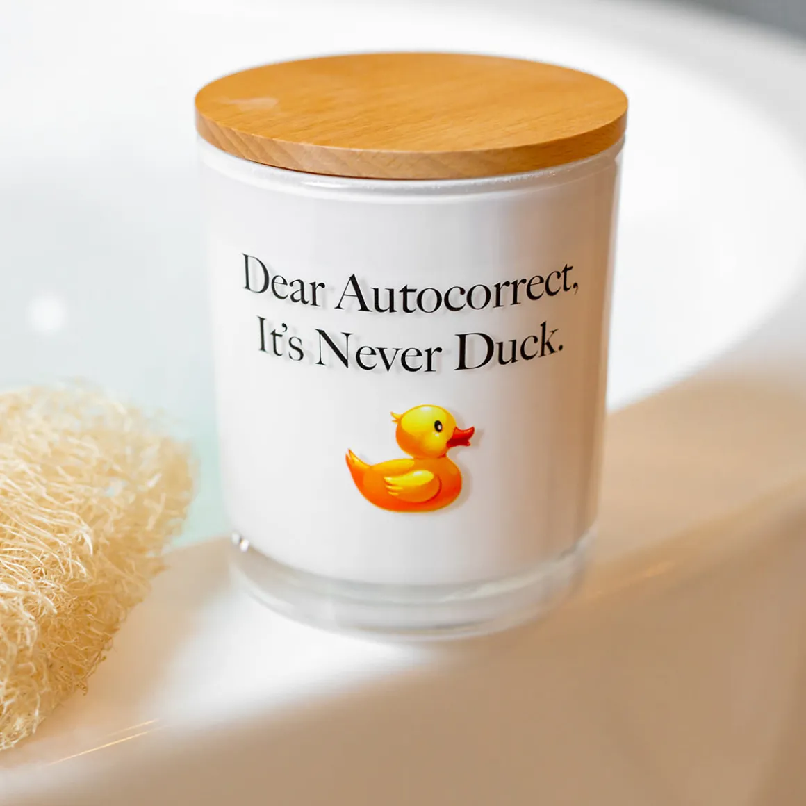 Dear Autocorrect Printed Soy Candle