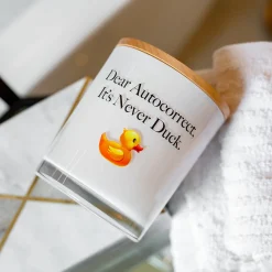 Dear Autocorrect Printed Soy Candle
