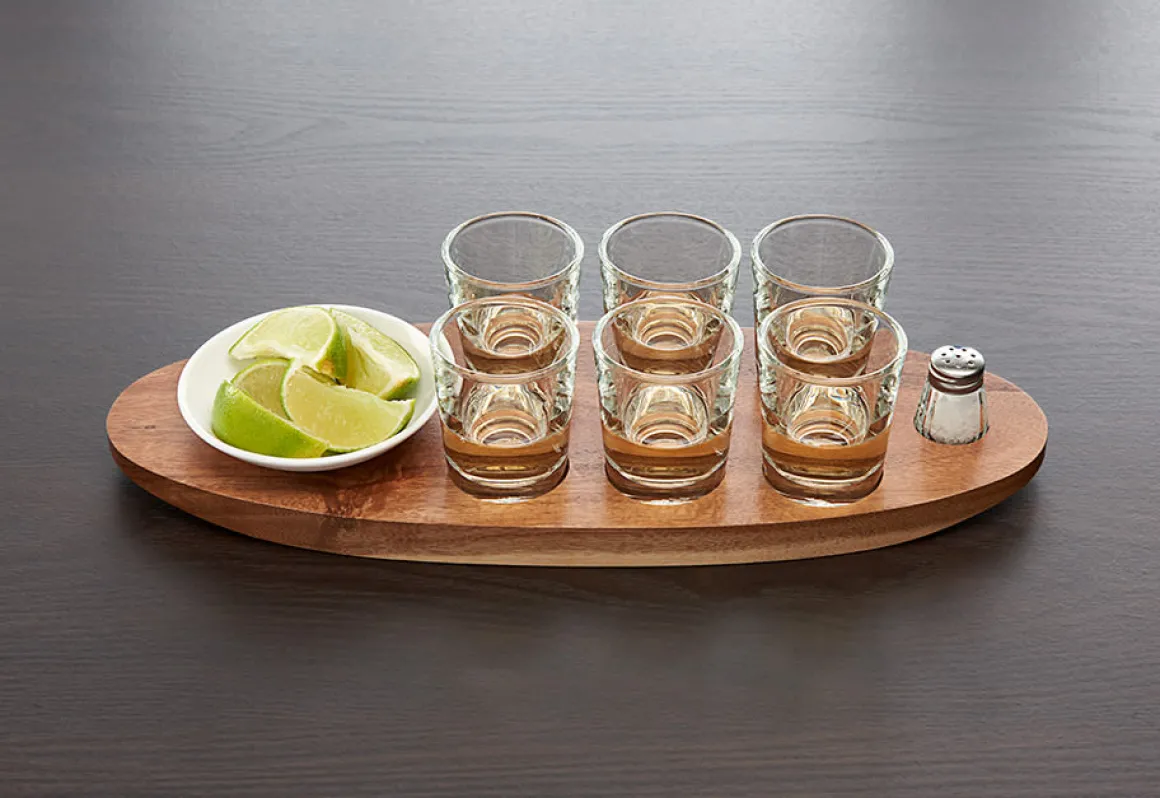 Deluxe Shot Glass Tray Set