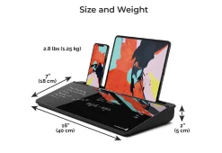 Desktop Glass Whiteboard and Organizer