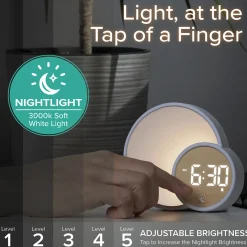 Digital Alarm Clock with Glow Light