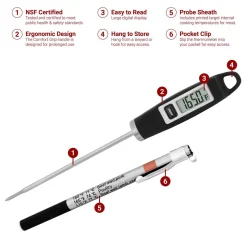 Digital Thermometer and Deep Fry Thermometer Set