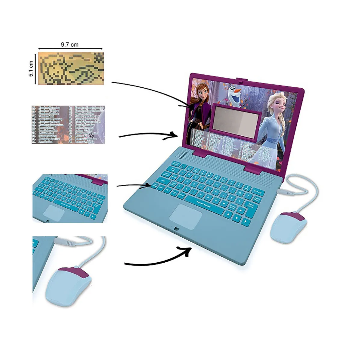 Disney Frozen Bilingual Talking Educational Laptop