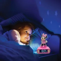 Disney Minnie Mouse Digital Alarm Clock with Nightlight