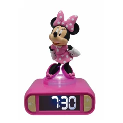 Disney Minnie Mouse Digital Alarm Clock with Nightlight