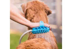Dog Bath Brush Sprayer and Scrubber