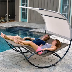 Double Chaise Rocker Lounger