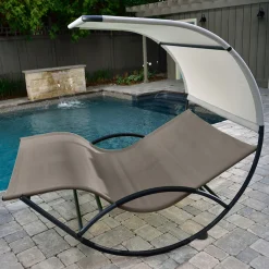 Double Chaise Rocker Lounger