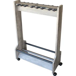 Double Sided Rolling 16 Fishing Rod Rack