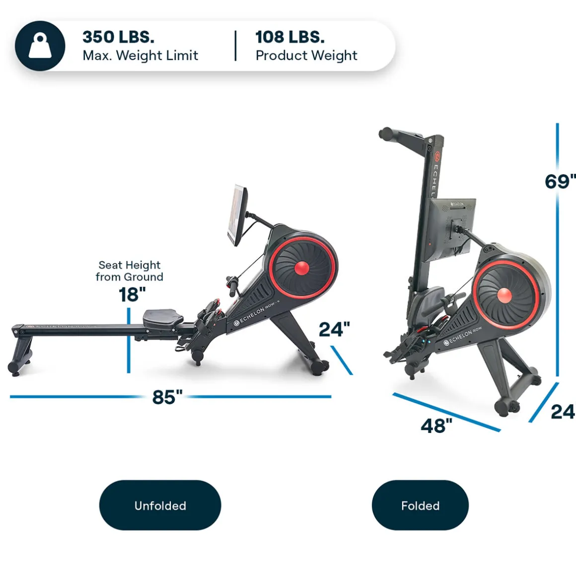 Echelon Row-s Rowing Machine