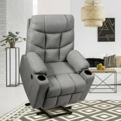 Electric Power Lift Heated Massage Chair Recliner