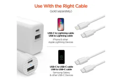 Fast Charge Dual Output Wall and Car Charger Set