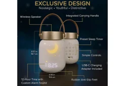 Firefly Sound Machine with Alarm Clock and Bluetooth Speaker