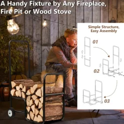 Firewood Log Cart Carrier