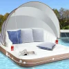 Floating Pool Lounge with Canopy
