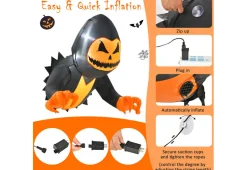 Flying Halloween Inflatable with Suction Cups