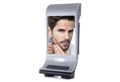 Fog-Free Shower Mirror and Bluetooth Speaker