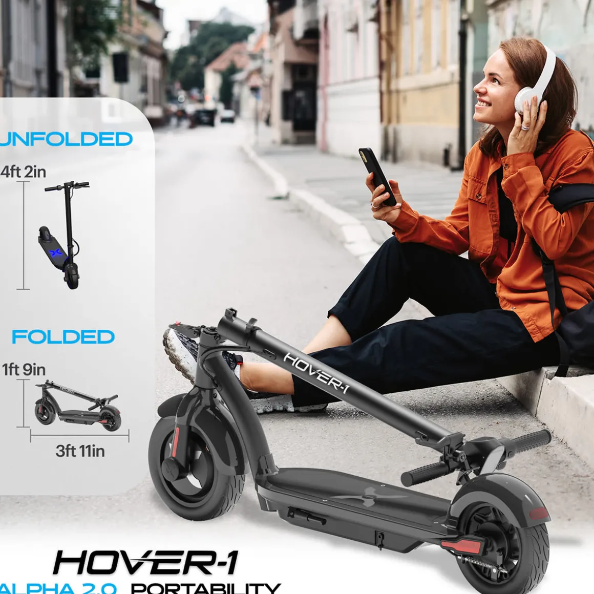 Foldable E-Scooter with 12-Mile Range