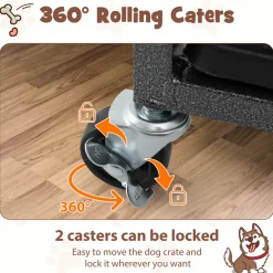 Foldable Heavy-Duty Metal Dog Cage