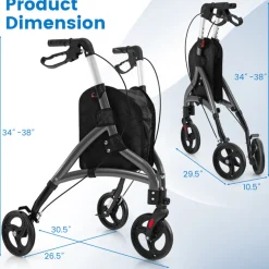 Foldable Rollator Walker