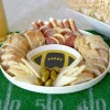 Football Olive Oil and Vinegar Dipping Platter
