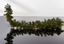 9-Ft. Cordless Pre-Lit Indoor/Outdoor Garland