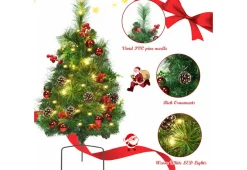 2-Ft. Cordless Pre-Lit Walkway Trees (Set of 2)