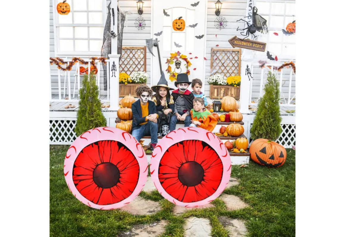 3-Ft. Inflatable Halloween Eyeballs (Set of 2)