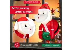 3-Ft. Inflatable Santa Claus with Suction Cups