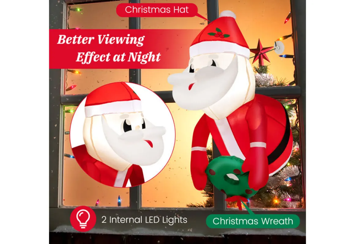 3-Ft. Inflatable Santa Claus with Suction Cups