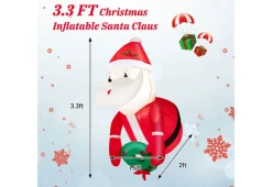 3-Ft. Inflatable Santa Claus with Suction Cups